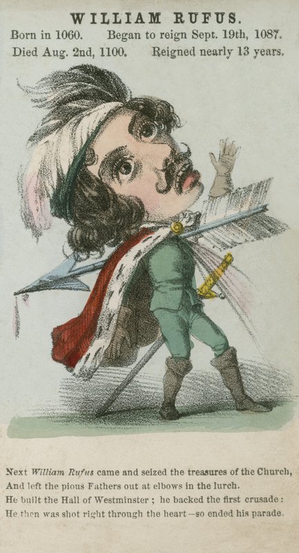 Wilhelm Rufus, König Wilhelm II. (Aquatinta) von English School