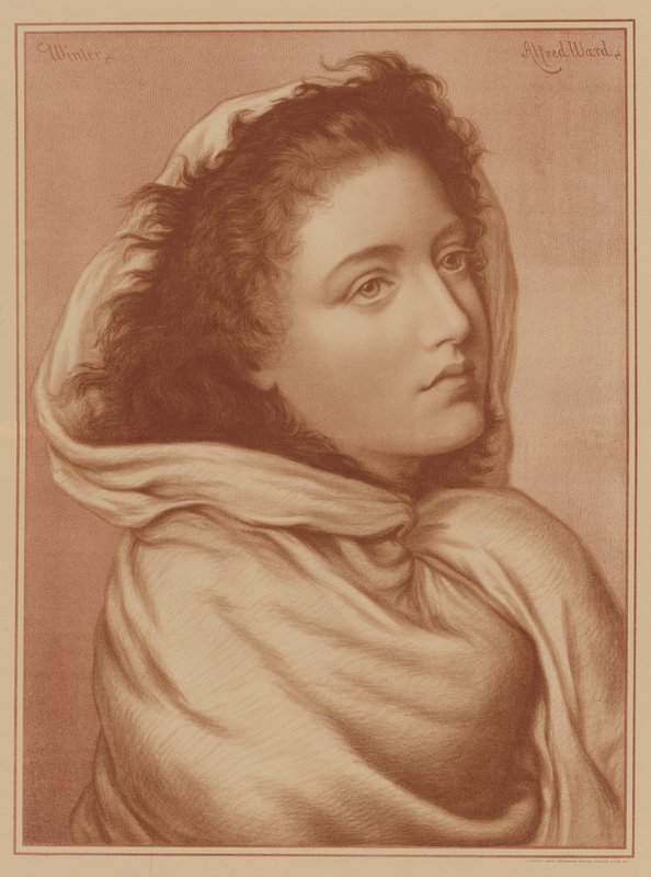 Winter (Farblithografie) von English School