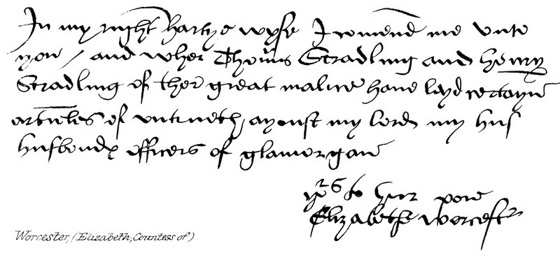 Elizabeth, Gräfin von Worcester von English School