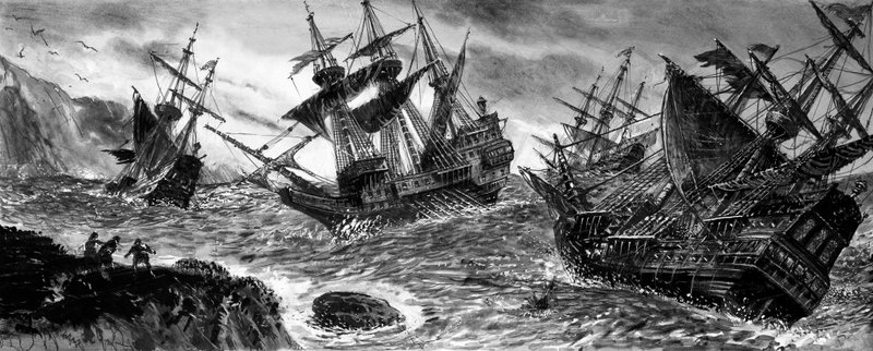 Wracks der Spanischen Armada von English School