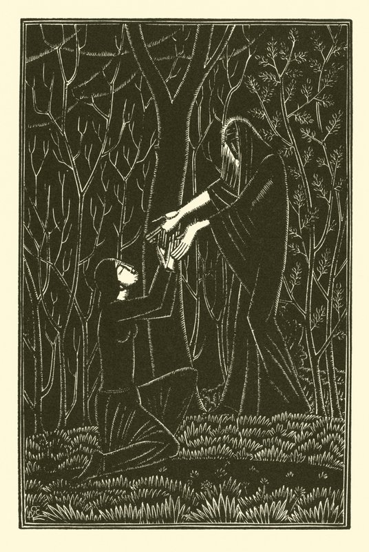 Der Tod und die Dame von Eric Gill