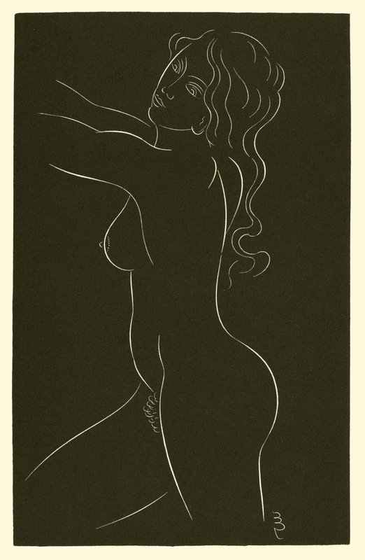 Weiblicher Akt von Eric Gill