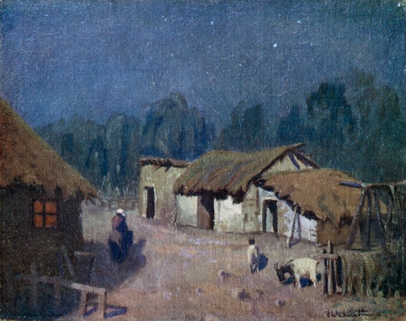 Eine Mondnacht in Zentralargentinien von Ernest William Christmas