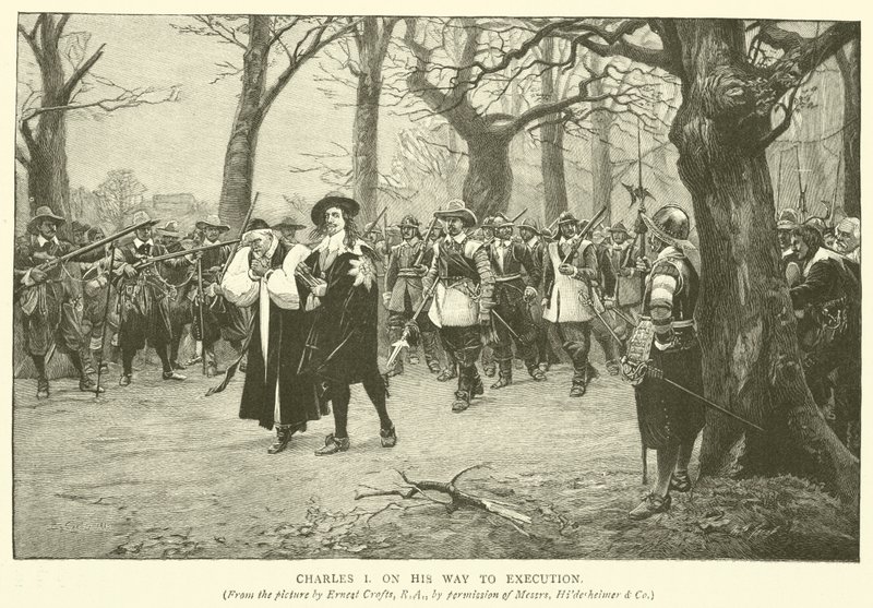 Karl I. auf dem Weg zur Hinrichtung von Ernest Crofts