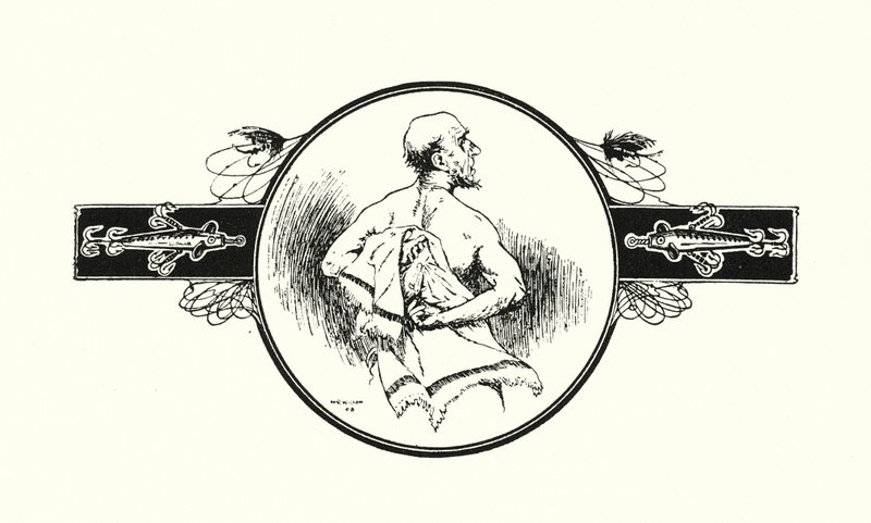 Fischer trocknet seinen Rücken von Ernest Edward Briggs
