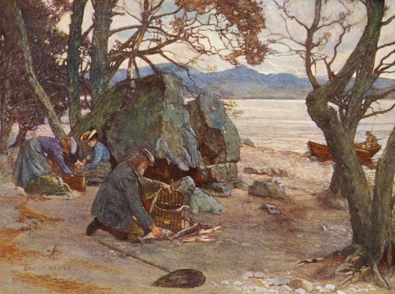 Mittagspause am Loch Awe von Ernest Edward Briggs