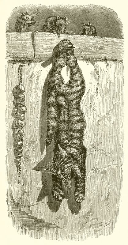 Die Katze und die Mäuse von Ernest Henry Griset