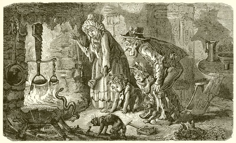 Der Bauer und die Schlange von Ernest Henry Griset