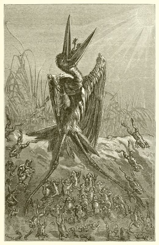 Die Frösche, die einen König wünschen von Ernest Henry Griset