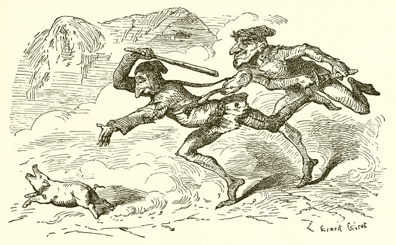 Der Spaßmacher und der Bauer von Ernest Henry Griset
