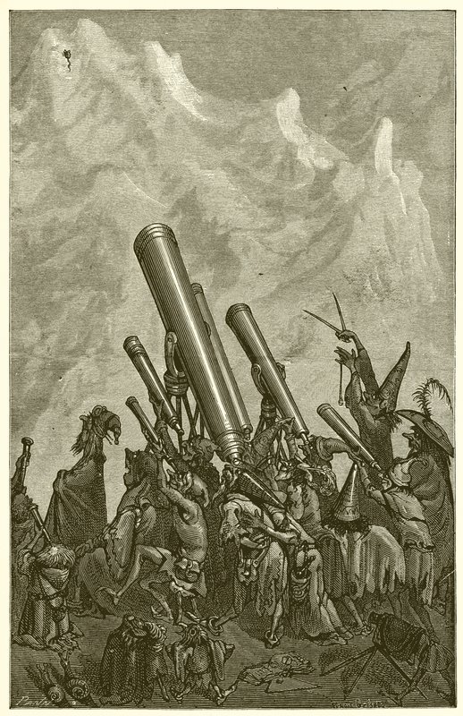 Der Berg in den Wehen von Ernest Henry Griset