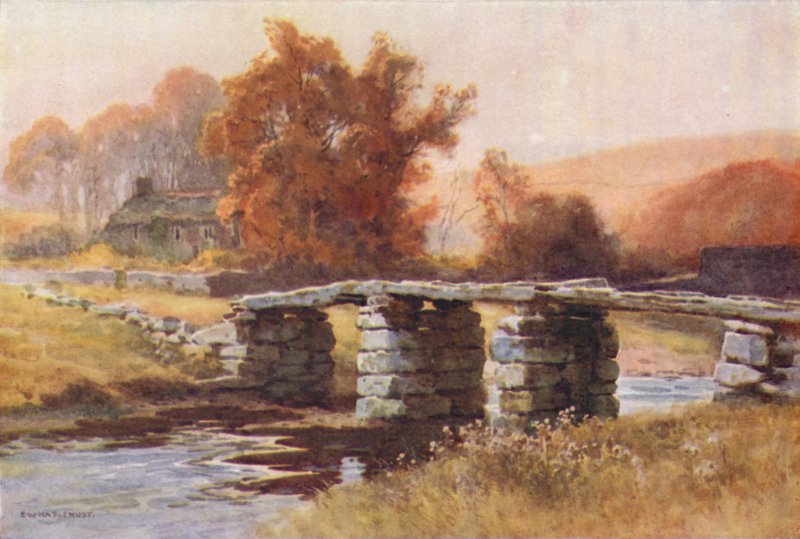 Clapper Brücke, Postbridge von Ernest William Haslehust
