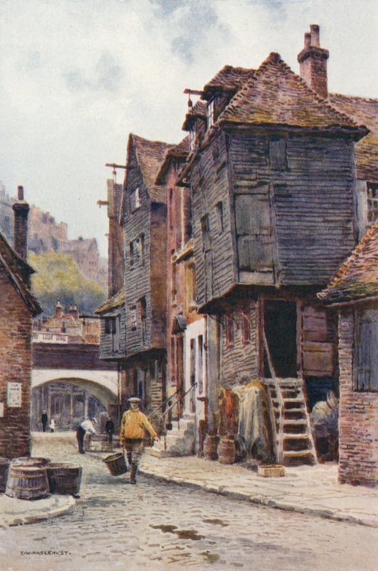Fischerviertel, Folkestone von Ernest William Haslehust