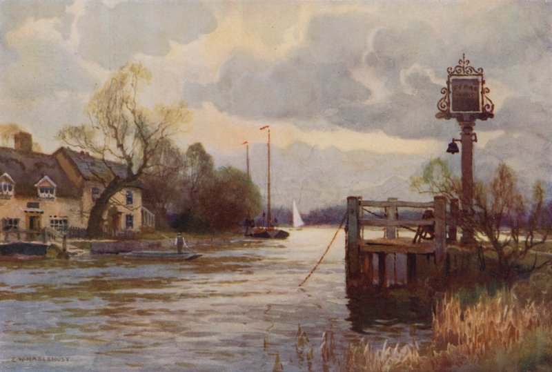 Horning Fähre von Ernest William Haslehust