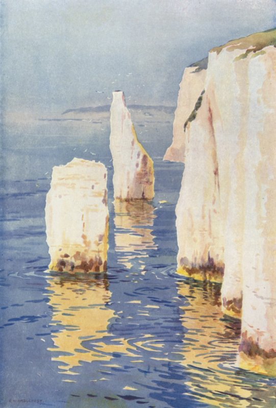 Old Harry Rocks, Swanage von Ernest William Haslehust
