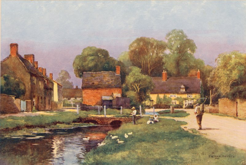 Fluss Themse: Ashton Keynes von Ernest William Haslehust