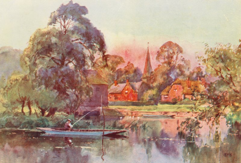 Fluss Themse: Whitchurch von Ernest William Haslehust