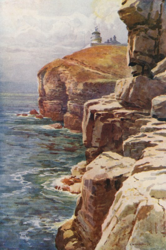 Der Leuchtturm, Anvil Point von Ernest William Haslehust