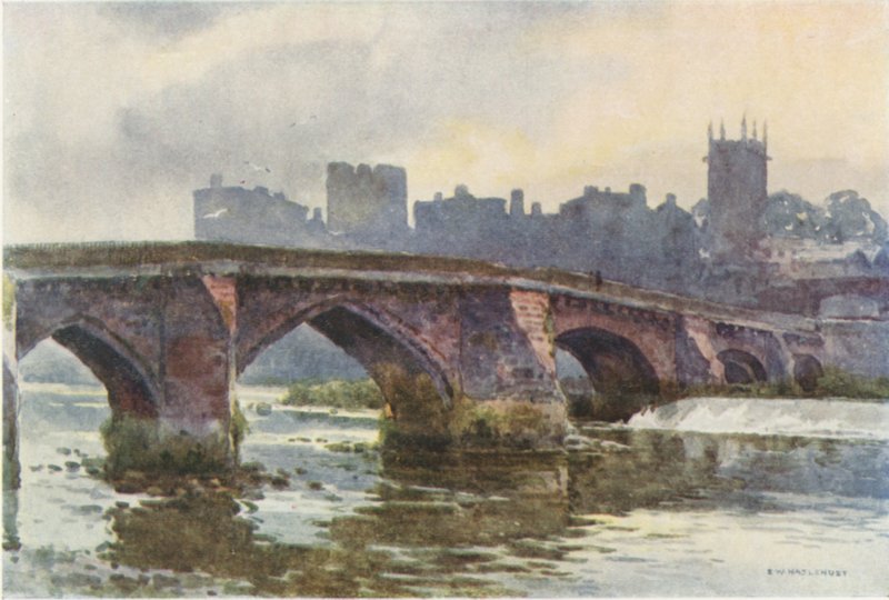 Die alte Dee-Brücke von Ernest William Haslehust