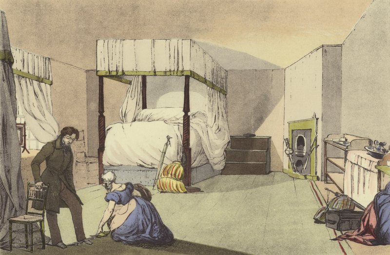 Ein Gasthauszimmer von Eugene Louis after Lami