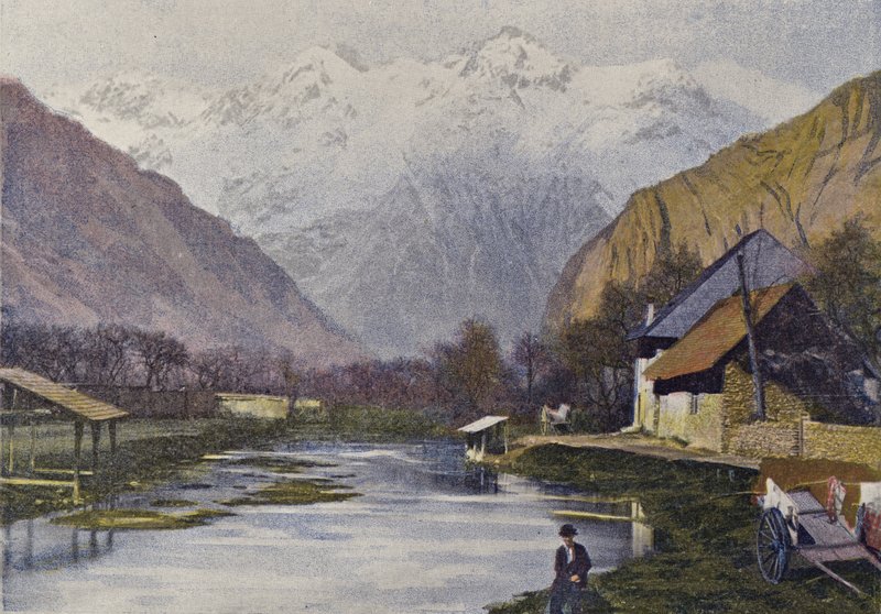 Das Ufer und das Belledonne-Massiv von European Photographer