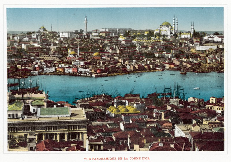 Panoramablick auf das Goldene Horn (Farbfoto) von European Photographer