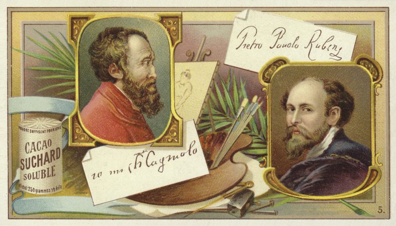 Michelangelo und Peter Paul Rubens von European School
