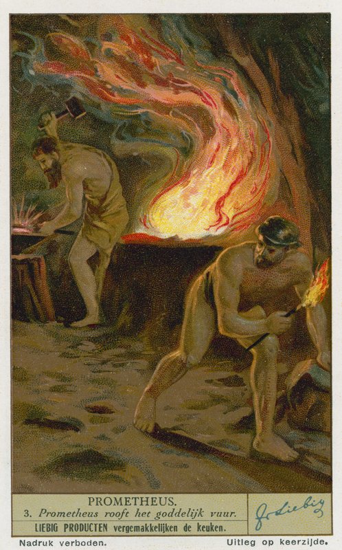 Prometheus stiehlt das Feuer von den Göttern von European School
