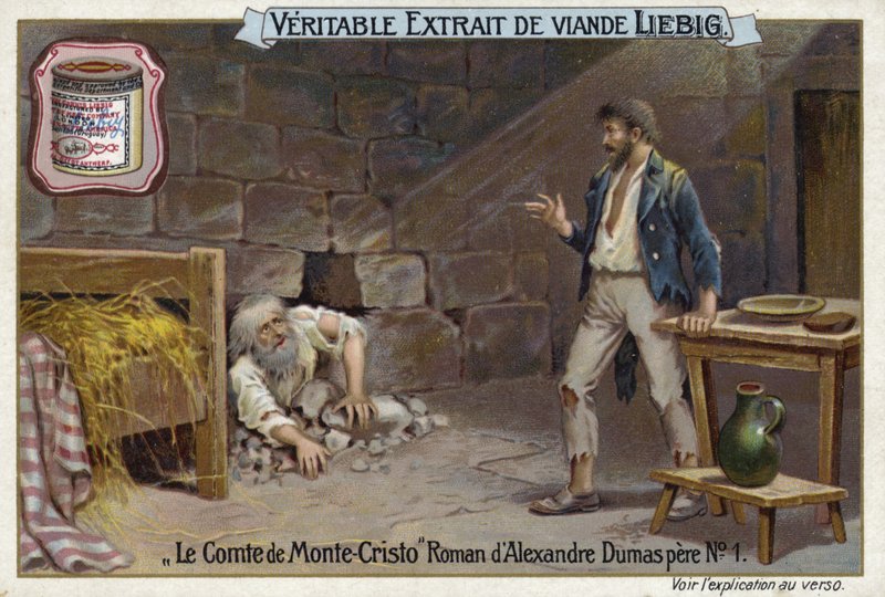 Szene aus Der Graf von Monte Cristo, von Alexandre Dumas von European School