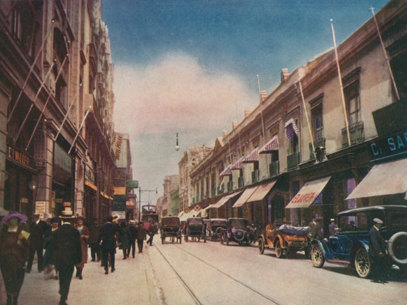 Calle Ahumada, Santiago, Chile von European Photographer