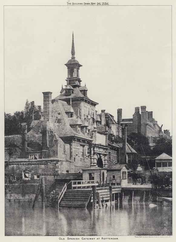 Altes spanisches Tor in Rotterdam (s/w Foto) von European Photographer