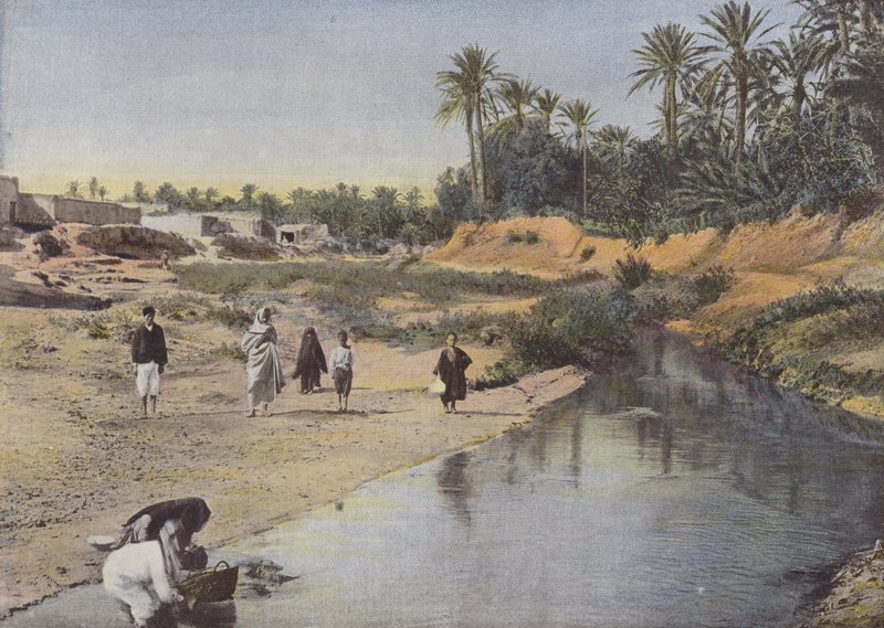 Blick auf die Ufer des Oued-Gabes von European Photographer