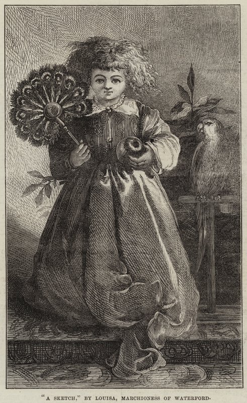 Eine Skizze (Stich) von European School