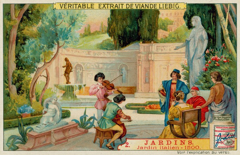 Ein italienischer Garten des 16. Jahrhunderts von European School