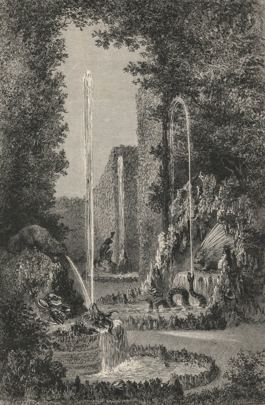 Alter Irrgarten von Versailles (Stich) von European School