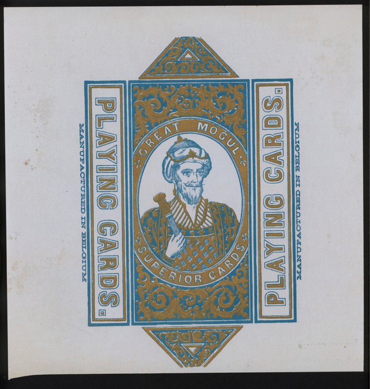 Kunstwerk für Spielkarten (Lithografie) von European School