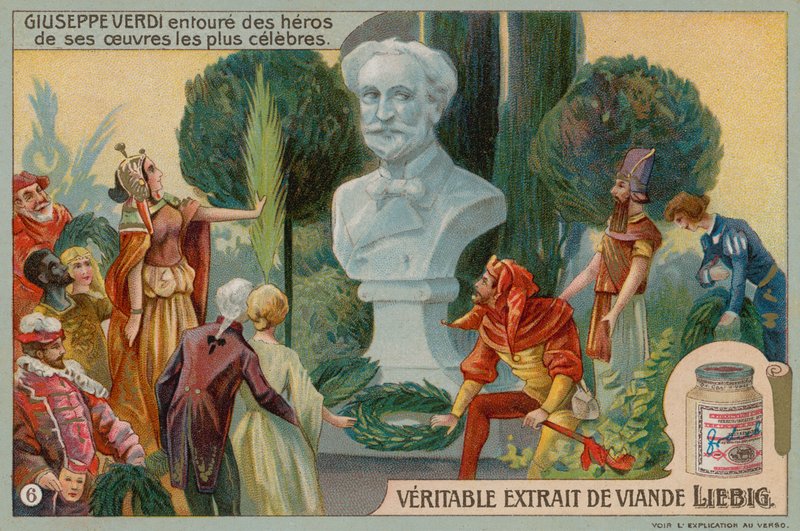 Büste von Verdi von European School