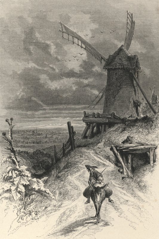 Butte Montmartre im 17. Jahrhundert (Gravur) von European School