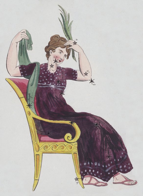 Cassiopeia (Farblithographie) von European School