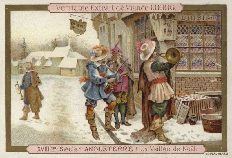 Heiligabend in England, 18. Jahrhundert von European School