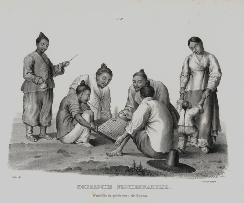 Familie koreanischer Fischer von European School