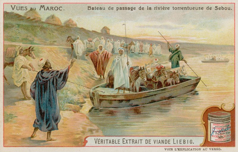 Fähren auf dem Sebou-Fluss von European School