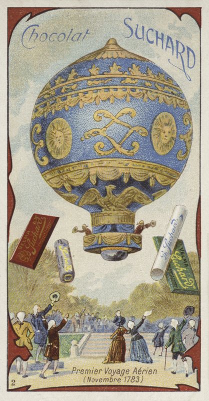 Erster bemannter Ballonflug, November 1783 von European School