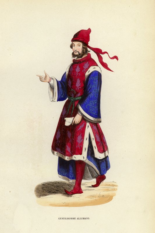 Deutscher Edelmann (Farbstich) von European School