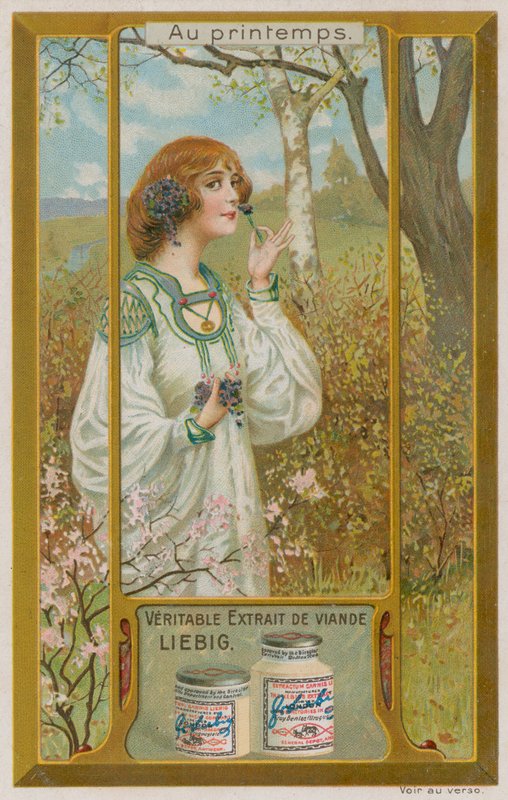 Mädchen mit Veilchen von European School