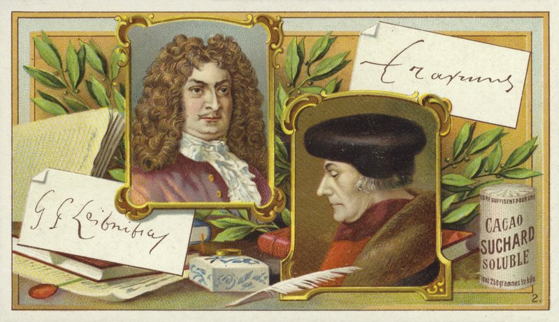 Gottfried Wilhelm Leibniz und Desiderius Erasmus von European School