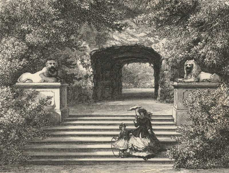 Grotte von Thetis in Sanssouci (Stich) von European School
