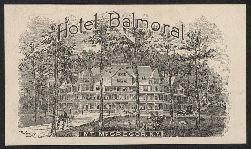 Hotel-Handelskarte (Gravur) von European School