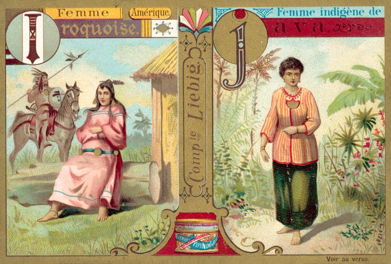 Irokesen- und javanische Frauen von European School