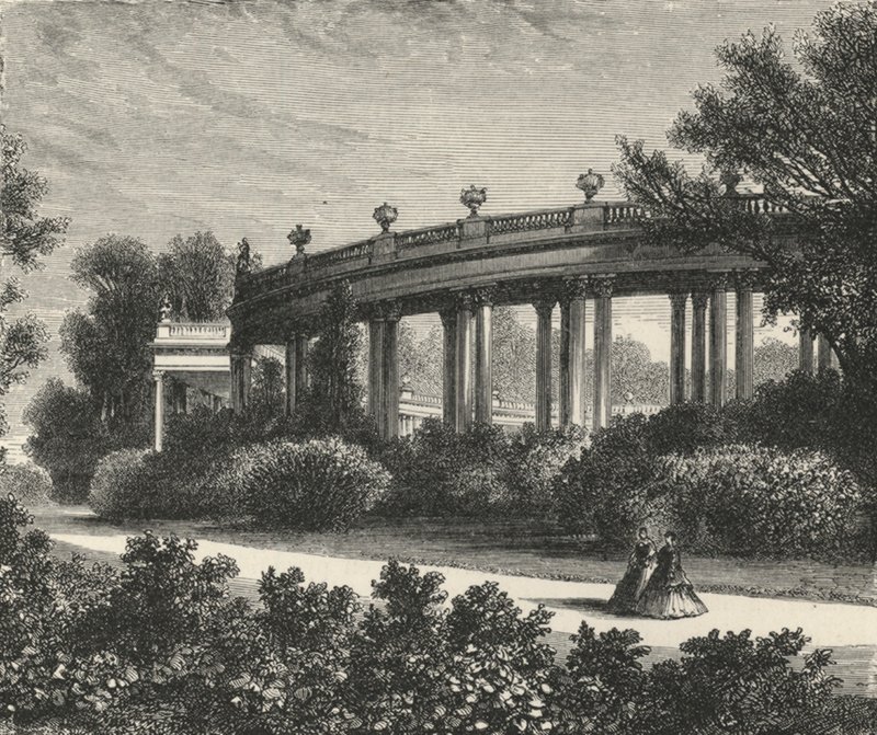 Die Kolonnade in Potsdam (Stich) von European School